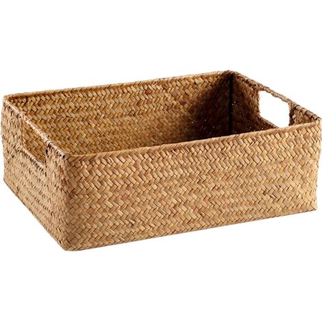 Seagrass Tissage Panier De Rangement Tissage Panier De Rangement Pour Toilette Garde-Manger Cuisine M