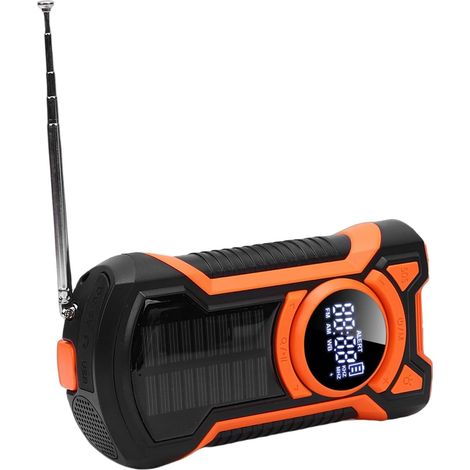 Radio d'urgence à Manivelle, Météo NOAA avec AM FM WB, Bluetooth, (1/5)