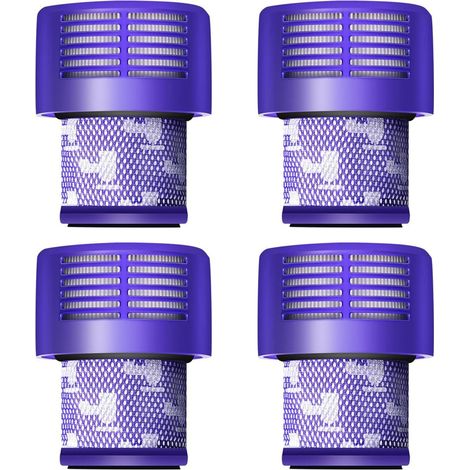 Pack V10 Filters for Dyson Vacuum Cleaner, 4 Pack Replacement Filters for Dyson V10, V10 Absolute, V10 Animal, V10 Motorhead, SV12 Vacuum Cleaner Spare Part P/N 969082-01 (1/5)