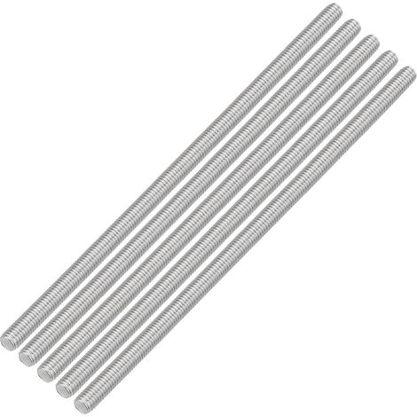 5pcs Tige Filetée Complète M8x200mm Tiges Filetées Argenté (1/5)