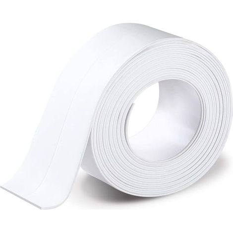 Bande d'étanchéité pour salle de bain, cuisine, douche, accessoires blanc,taille : 3,2 m x 3,8 cm (1/5)