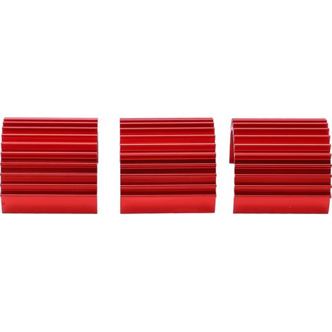 3 pièces Dissipateur Thermique en Aluminium pour Moteur Brushless 370, Ailettes de Refroidissement pour Voiture RC WPL C14 (1/5)