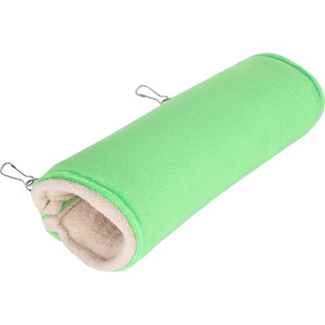 Tunnel pour hamster, jouet tubulaire pour hérisson, manchon de perçage confortable à suspendre, vert (1/5)