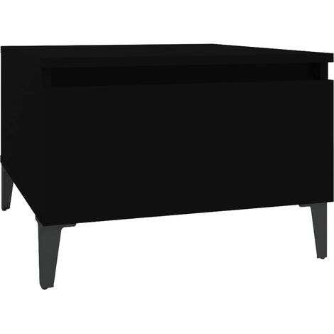 Table d'appoint Noir 50x46x35 cm Bois d'ingénierie