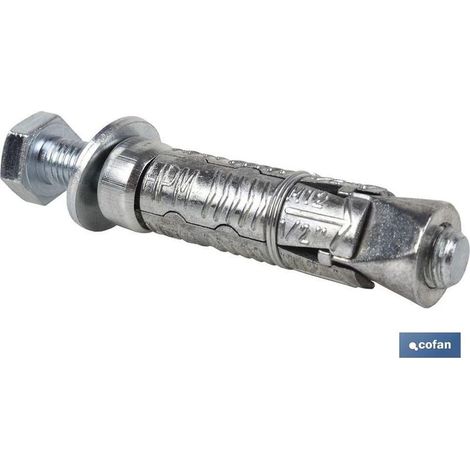 Cheville Zamak HPM M-6x50 avec vis 8.8 pour béton et matériaux non compacts