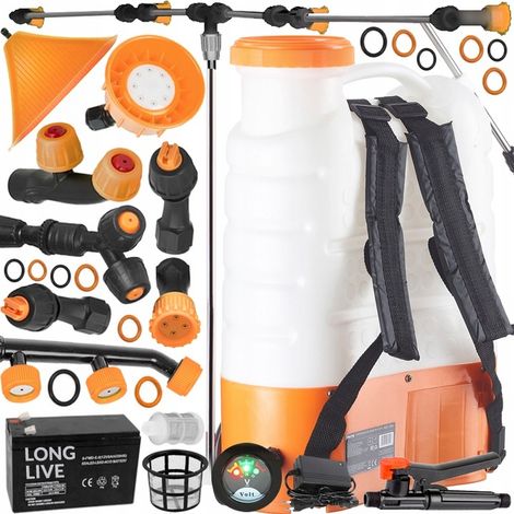 Pulverizador eléctrico de mochila para jardín, alimentado por batería, 16 L, modelo MP0350 (1/5)