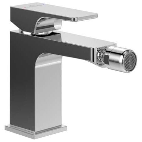 Villeroy & Boch Architectura Square - Grifo de bidé con desagüe, AquaSmart, cromo TVB12500100061