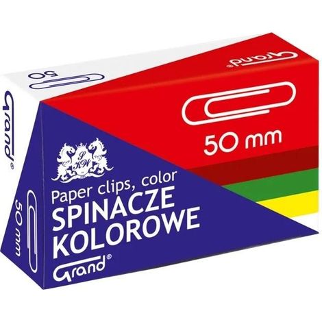 GRAND Graffette colorate 50mm (50 pz.) - metallo, rivestite in PVC