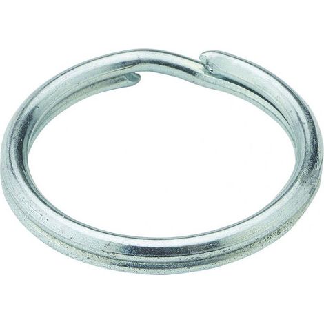 Anneau fendu CHAUBEYRE 1,3 x 18 mm acier nickelé argent