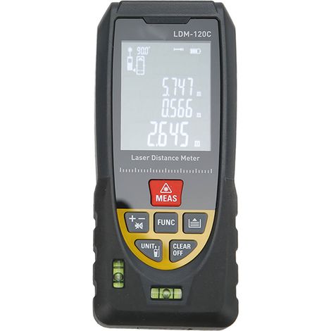 LDM-120C Laser-Entfernungsmesser, hochpräzise, blendfrei, elektronisches Infrarot-Laserlineal (1/5)