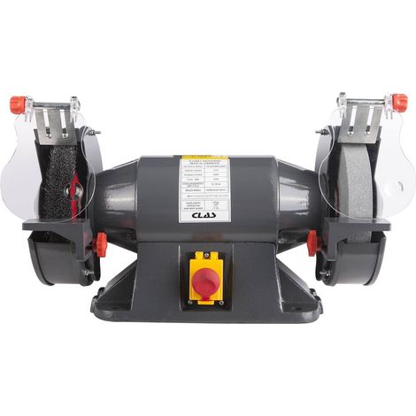 Touret industriel meule + brosse ø200x32x32mm 900W 230V - EG 0225 - CLAS Equipements