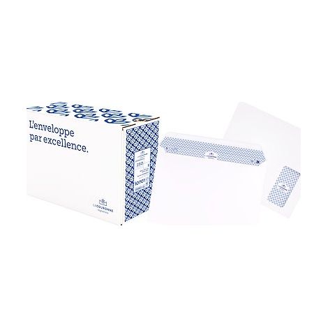 Enveloppe grand format 229 x 324 mm blanc La Couronne 100 g avec fenêtre - Boîte de 250 (1/2)