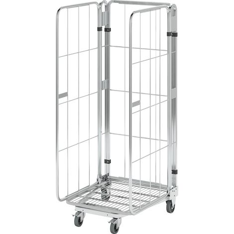FRANKEL kaiserkraft, Roll-conteneur emboîtable, sur 3 côtés, (1/5)