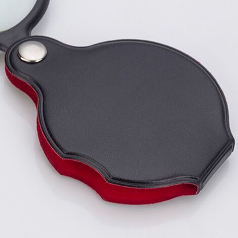 2 petites loupes 8X améliorées pour enfants/personnes âgées, loupes de poche pour lire/fermer le travail, mini loupes pliantes avec étui de protection, 1,96 pouces
