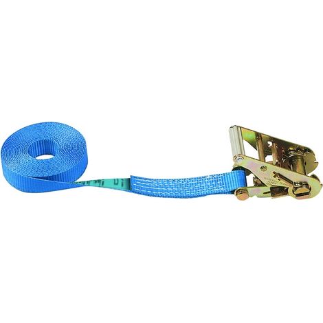 Sangle d'arrimage 1 partie bleu 5 mètres Largeur 35 mm 1000 daN - PMS INDUSTRIE