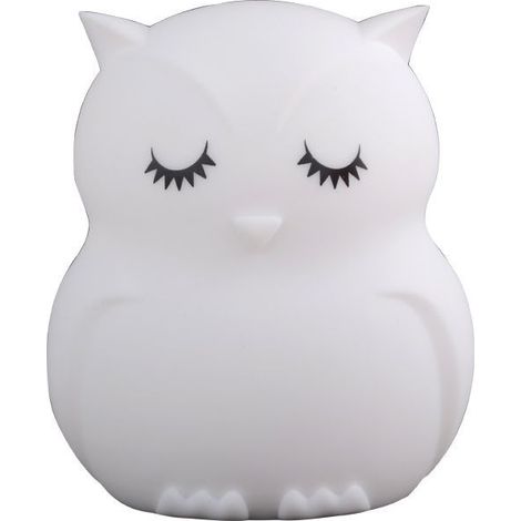 Coloré Veilleuse Enfant, Toucher Lumière LED Lampe de Nuit, 9 Couleurs USB Rechargeable, Lampe de Silicone, Lampe de Chevet, Ambiance légère, éclairage intérieur, chambre - Hibou (1/5)