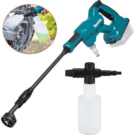 Makita DHW180Z LXT 18V Cordless Pressure Washer 5 In 1 Nozzle + Snow Foam Bottle