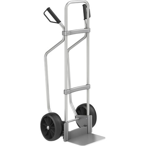 eurokraft pro, Diable en aluminium avec semelles, l x p bavette