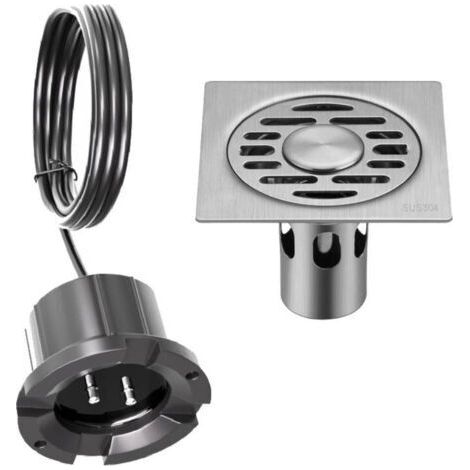 Détecteur de capteur d'alarme de Fuite d'eau, détecteur de capteur d'alarme d'alarme d'inondation Filaire isolé de Salle des Machines 12V+ siphon de sol de 10104,5 cm (1/2)