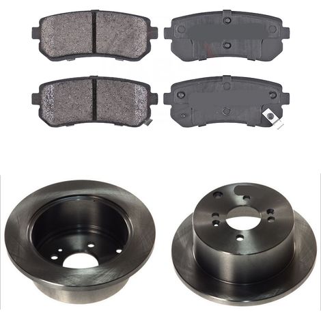 KIT FRENI POSTERIORI compatibile con HYUNDAI ACCENT III (MC) - DISCHI + PASTIGLIE OEM: FDB1956 / 17693 /SOSTITUZIONE DIRETTA/BASSA POLVERE/SILENZIOSO