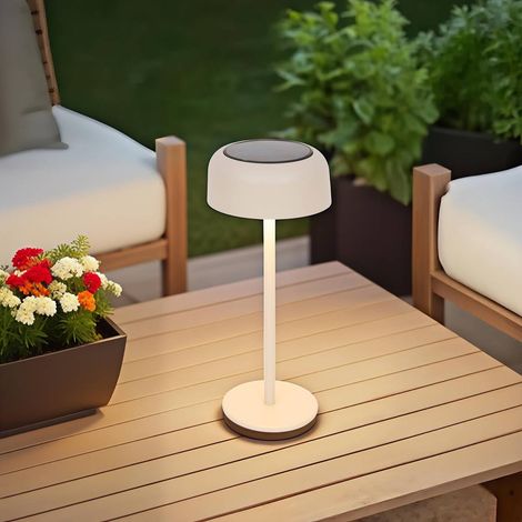 Lampe Bolty solaire argile H30cm - Hespéride (1/2)