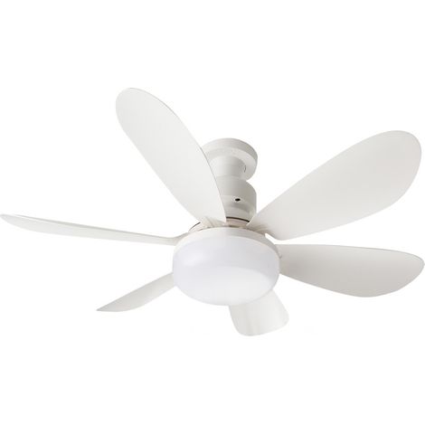 Ventilateur Plafond LED - 52 cm - 3 Vitesses - Télécommande - 3 Températures de Couleur - E27 - Pour Chambre et Cuisine (1/5)