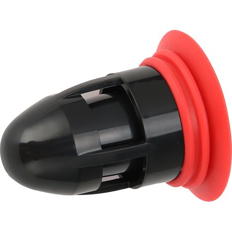Filtre de siphon de sol anti-obstruction avec désodorisant pour salle de bain et cuisine (noir et rouge) (1/5)