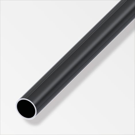 alfer Combitech Rundrohr Aluminium Ø 23,5 mm x 30 cm schwarz
