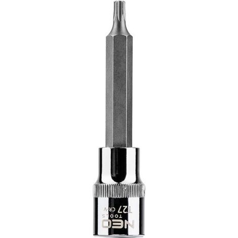 Embout Torx - T27 - 100 mm - Acier Chrome-Vanadium - Pour Douille 1/2 Pouces - 1 Pièce (1/5)