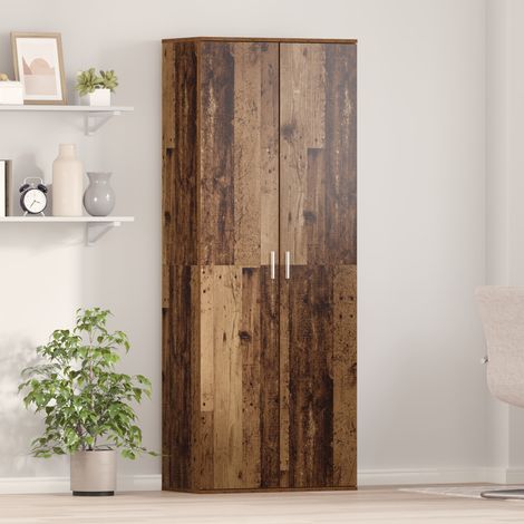 Highboard Altholz 70 x 33,5 x 180 cm Holzwerkstoff