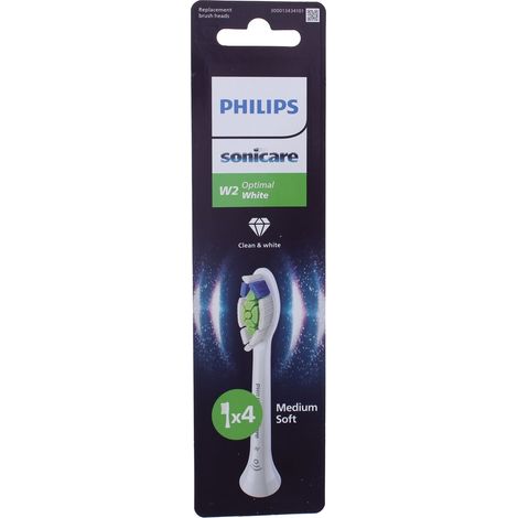 Philips Sonicare W2 Optimal White HX6064/87 Schallzahnbürstenköpfe, Weiß