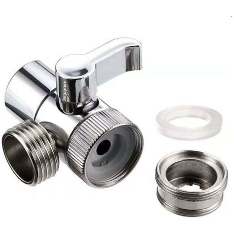 Douchette Composants de Douche Adaptateur Inverseur Système de Douche évier Robinet de Remplacement pour de Cuisine ou de Salle de Bain M22 X M24 (1/4)