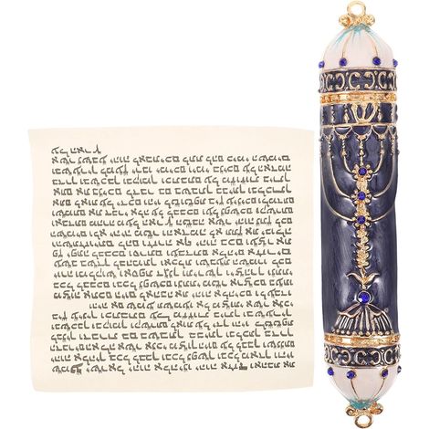 Vintage Metal Mezuzah Door Decoration, Sturdy and Easy-to-Clean Ornament for Unique and Elegant Israeli Style Home (1/5)