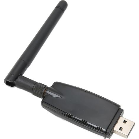 Adaptateur USB WiFi 300 Mbps 2.4 GHz avec Antenne 2 dBi, Conception Flexible pour une Meilleure Connexion Réseau (1/5)