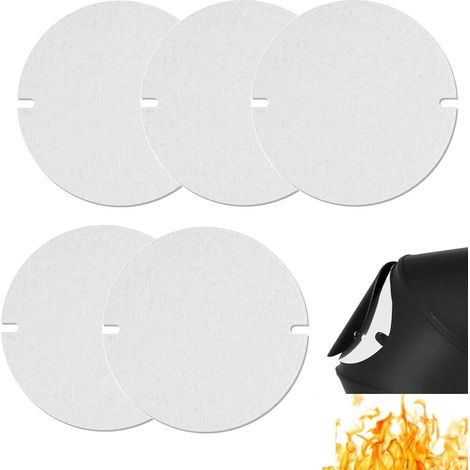 Joint Cheminée, 5PCS 155x2mm Joint d’Étanchéité pour Tuyau de Poêle, Fibres Céramiques, Résistant à la Chaleur Jusqu'à pour Clapet Tuyau de Poêle, Cheminée, Fumoirs (1/5)