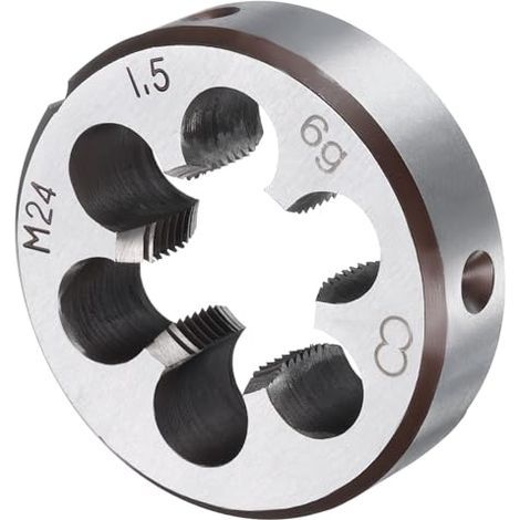 [JAMAIS UTILISÉ] Filière à filetage rond M24 x 1,5, filetage métrique à droite, en acier allié, outil de réparation de filetage (1/5)