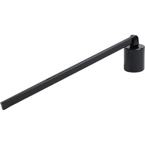 Abat-jour noir élégant en acier inoxydable, sûr et stylé, convenant à tous types de bougies. (1/5)