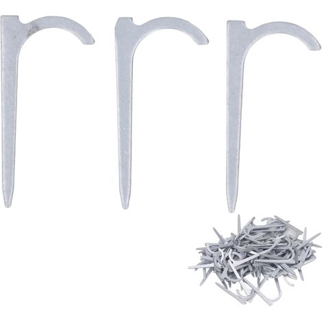 Clou De Crochet De Tuyau De 100 Pièces, Fixation Murale De Clou De Fixation De Fils De Conduites d'eau en Acier Au Carbone à Haute Résistance (1/5)