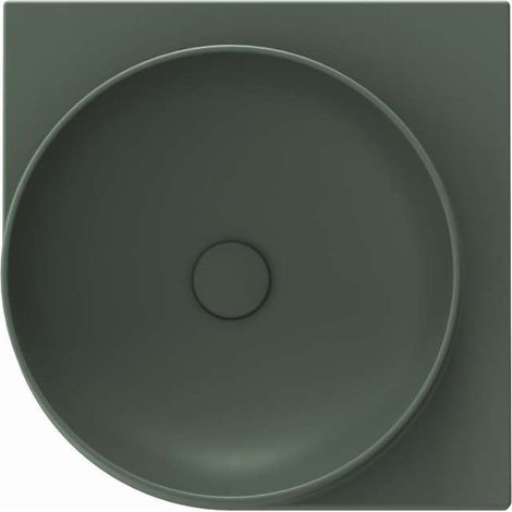 Ravak Yard - Petite vasque d’angle, 45 x45 cm, sans trop-plein, sans trou pour robinet, Grey Green XJX08045000 (1/5)