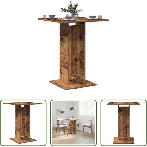 Altholzoptik -  Bistrotisch Altholz-Optik 60x60x75 cm Holzwerkstoff (1/5)