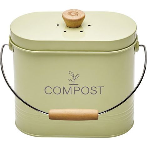 secchio ovale per compost verde da 3 litri - 040621 - Guillouard