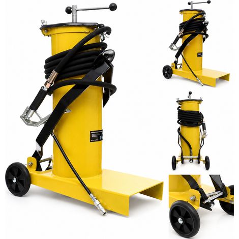 Ingrassatore a pedale, 6 litri, tubo flessibile da 4 m Kraft&Dele