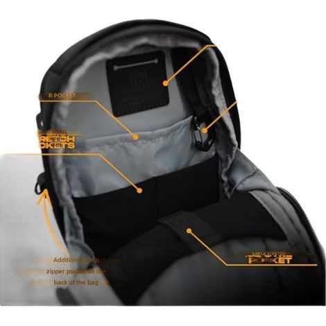 Sac bandoulière magnétique imperméable et résistant pour la salle de sport, minimaliste portable (1/5)