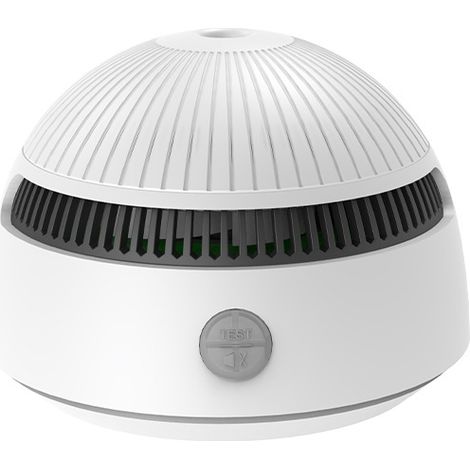 Sollbry Detecteur de Fumée, 1 Pièces Détecteur de Fumée Batterie de 10 Ans Alarme Incendie Detecteur Fumee, Bouton Test/Silence, Blanc, 85 DB (1/5)