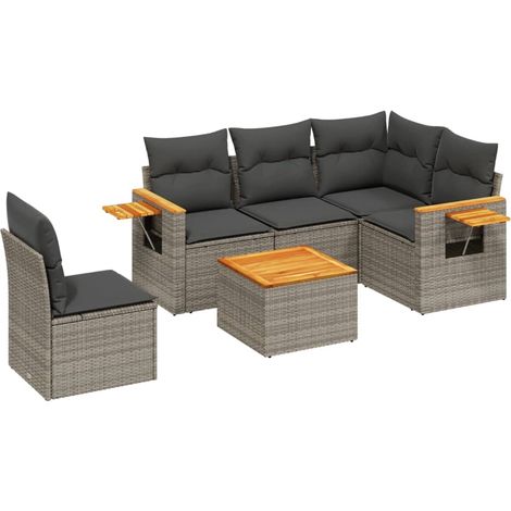 Maison Exclusive - Patio Sofa Set 6-Posti Grey (1/5)