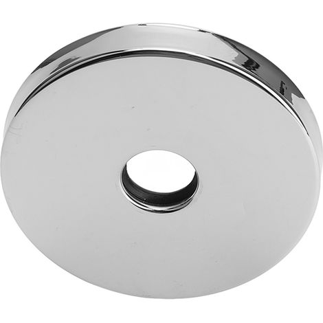 Bride de bras de douche large en acier inoxydable 304, rosace de bras de douche pour tuyau G1/2 po, remplacement électroplaqué à domicile (1/5)