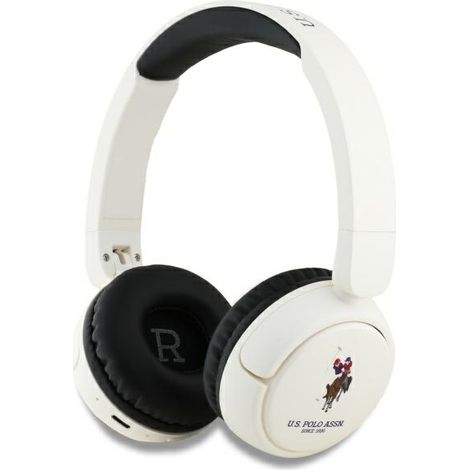 Cuffie Bluetooth on-ear US Polo DH Color Logo bianche