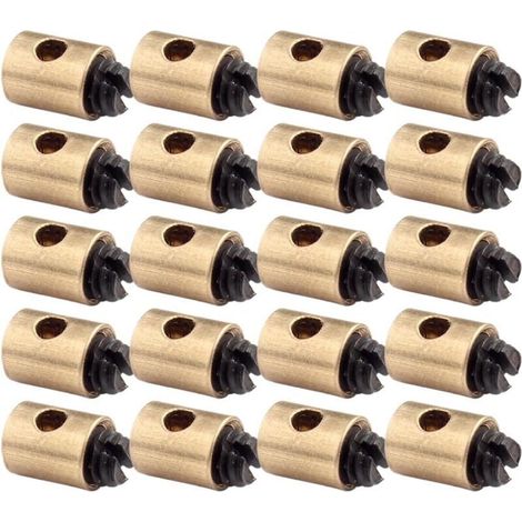 Câbles et gaines de frein vélo 20 PCS Clips de Noyau de Fil de Moto Serre-Câble de Vélo Serre-Câble de Vélo 5x6mm Câble d'Accélérateur en Laiton Adapté pour Accélérateur de Moto Scooter