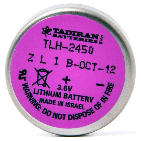 Tadiran - Pile lithium TLH-2450 with disc 3.6V 550mAh P2