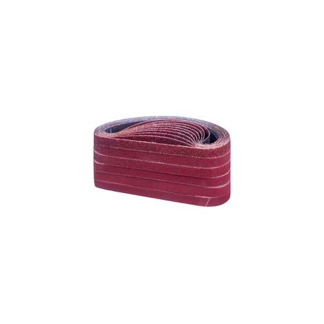 Banda abrasiva de 52020 mm, juego de bandas abrasivas (10 x grano 40/60/80/120/180/240/320/400/600/800 cada una) para lijadoras de banda (100 piezas)